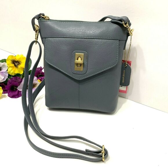 Great American Leatherworks Women’s Crossbody Handbag Denim NWT New Never Used - Picture 1 of 10
